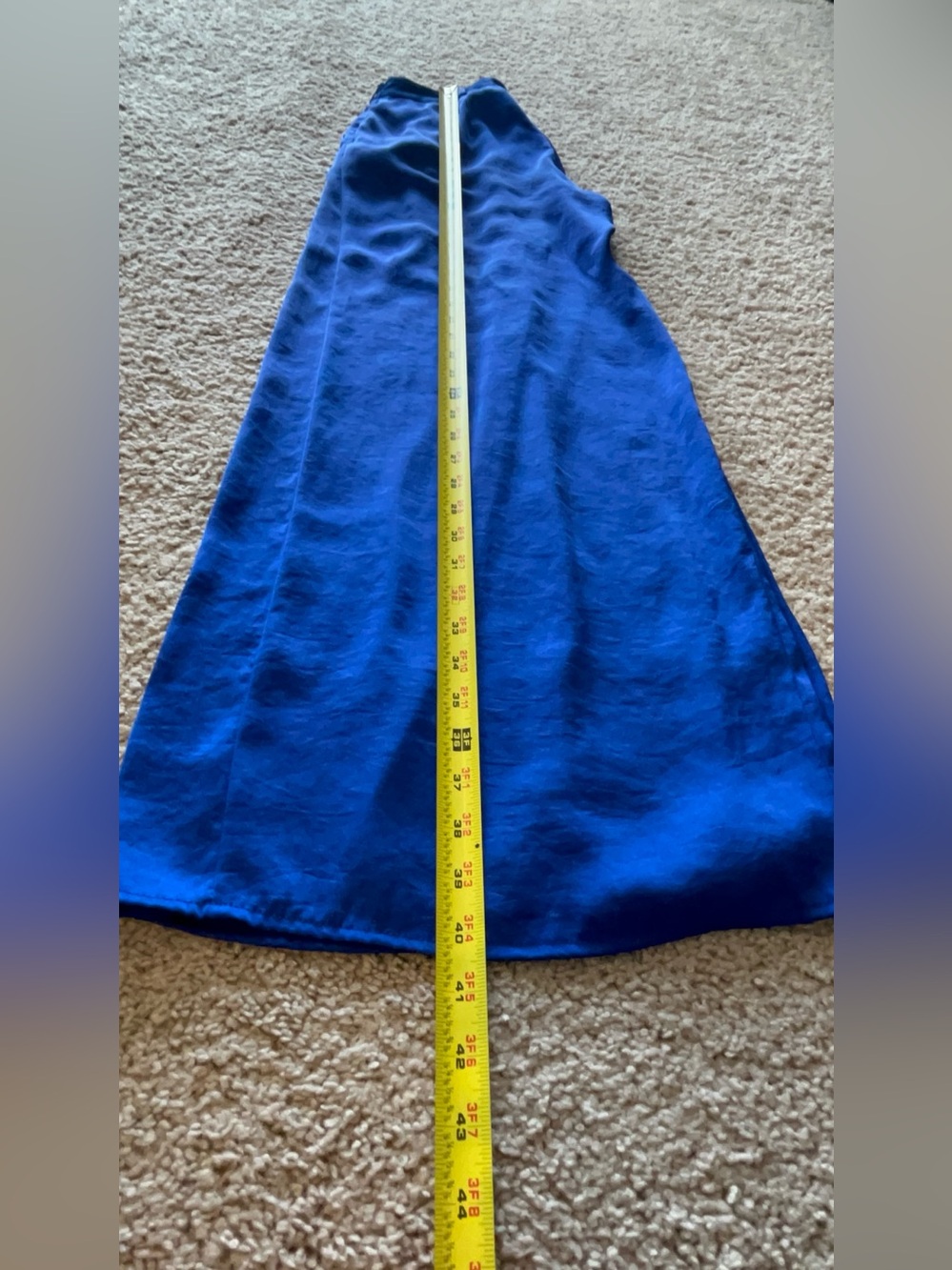 Anthropologie Leifsdottir High Waisted Cobalt Royal Blue wide leg pants Size 0 - Picture 11 of 12